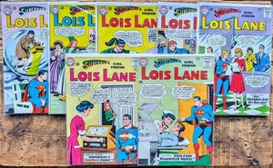 LOIS LANE (SUPERMAN'S GIRL FRIEND) 7 Lot SILVER AGE Low-Grade-Read Description - Picture 1 of 15