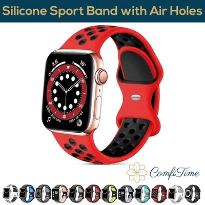 Apple WatchSport Bands38Mm40Mm 41Mm42Mm 44Mm 45 Strap for Series SE 1-9 Ultra 12 - Image 1 of 4