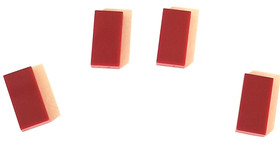 LEGO Dark Red 1x2 Tile 3069 / 30070 Brick Block Parts Pieces LOT OF 4