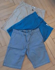 TIMEZONE, EDC, S.OLIVER, 3 Chinoshorts, W31/32, L, blau meliert,blau,beige,slim - Bild 1 von 4