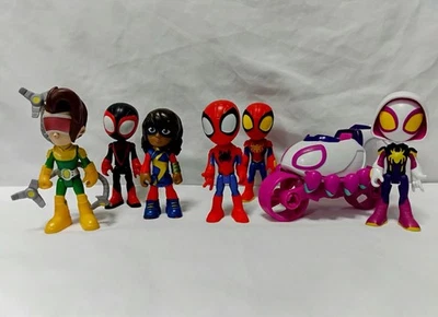 Spidey And His Amazing Friends Lote de 8 piezas ¡Incluye 7 figuras! Foto 1 de 4