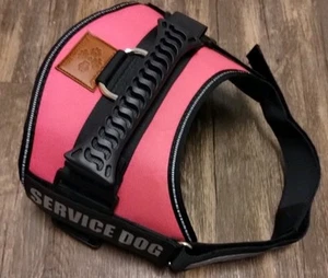 Diensthundeweste Geschirr LARGE rosa emotionale Unterstützung Hundetraining Weste ALBCORP - Bild 1 von 7