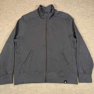 American Giant Fleece Bomber Jacket Mens XL Gray Full Zip USA Heavyweight NWOT - Picture 1 of 14