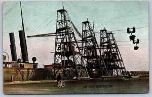 K40/ Manitowoc Wisconsin Postcard c1910 Coal Docks Ships 460 - Picture 1 of 2
