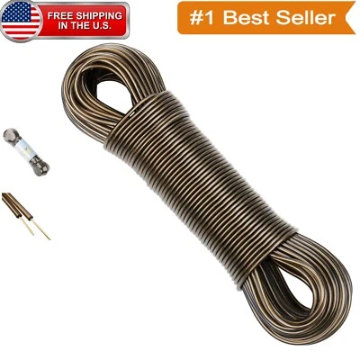 Weather-Resistant 4mm Steel Core Clothesline - 50m for Heavy Loads & Outdoors - Image 1 of 4