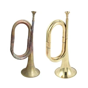 Trumpet Musical Instrument Small Brass Bugle for Adults - Picture 1 of 13