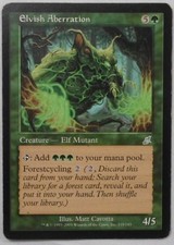 MAGIC THE GATHERING MTG 2003 SCOURGE GREEN ELVISH ABERRATION CREATURE CARD