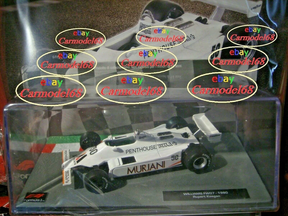 Williams FW07 Rupert Keegan #50 1980 1:43 + N 155 Formula 1 Auto Collection F1 - Immagine 1 di 3