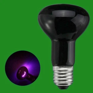 1x 100W R80 Dimmable Black Moonlight Heat Spot Light Bulb, ES E27 Reptile Turtle - Picture 1 of 2