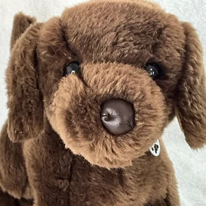Douglas Kuscheltiere COCOA Schokoladenlabor Labrador 16 Zoll grün Halsband Plüsch - Bild 1 von 14