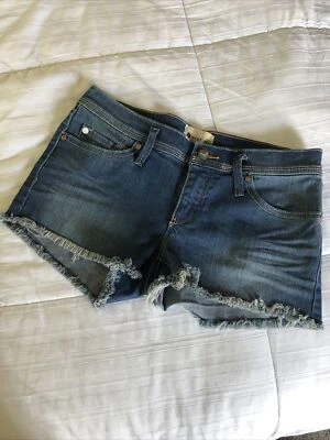 Roxy Women’s Medium Wash Frayed Cutoff Denim Jean Shorts Size 25 - Image 1 of 4