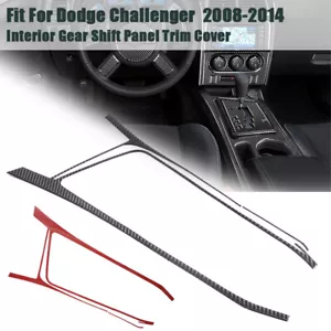 For Dodge Challenger 2009-2014 Carbon Fiber Console Gear Shift Panel Trim Cover - Bild 1 von 12