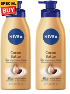 Cocoa Butter Body Lotion with Deep Nourishing Serum, 16.9 Fl Oz Pump Bottle (Pac - Picture 1 of 12