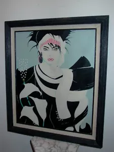 Gerahmtes Öl auf Leinwand Portrait Gemälde signiert M. Daly - Bild 1 von 6