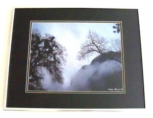 Yosemite National Park California fog bank matted framed photograph - Picture 1 of 1