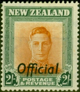 New Zealand 1947 2s Brown-Orange & Green SG0158 Wmk Sideways Fine MM - Picture 1 of 1