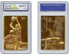 1996-97 fleer 23kt gold kobe bryant rookie purple signature limited edition