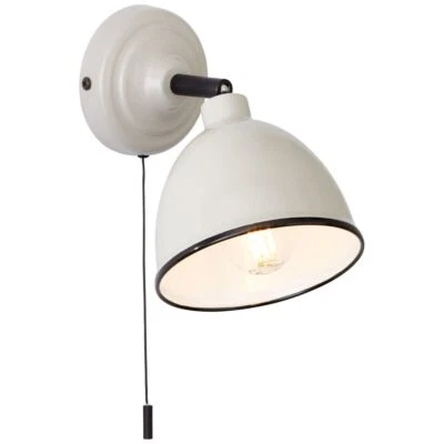 BRILLIANT Lampe Telio Wandleuchte Zugschalter grau/taupe | 1x D45, E14, 28W, gee - Bild 1 von 4