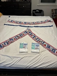 Pillsbury Doughboy & Apple Pie vintage Tailored Tier Curtain 5 Piece Set!!!! - Picture 1 of 10