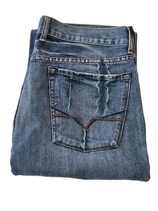 Pantalones de mezclilla Guess Laredo calce relajado pierna recta para hombre talla 36 - Imagen 1 de 8