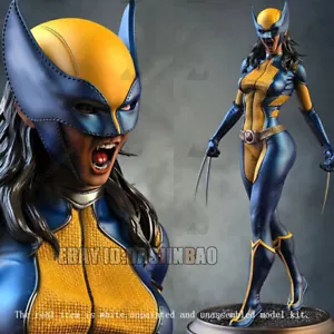 Female Wolverine Roaring 1/6 3D Print Model Kit Unpainted Unassembled 33cm - Picture 1 of 3