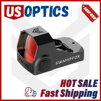 Swampfox Sentinel Red/Green DOT Sight Shaken Wake 3 MOA 1x16mm RMSc Manual/Auto