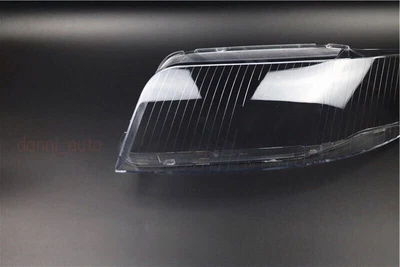 Cubierta de lámpara transparente de lente de faro lateral izquierdo del coche 1 pieza para Audi A6 C5 2003-2005 Foto 1 de 4