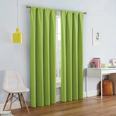100% Blackout Curtains Window Drapes Room Darkening - Image 1 of 4