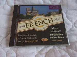 LEARN FRENCH NOW MASTER PROGRAM 2-DISC CD-ROM NEW WINDOWS MACINTOSH EDUCATIONAL - Picture 1 of 4