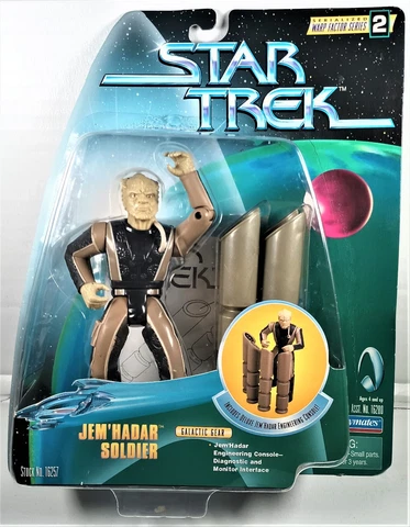 Playmates 1997 Star Trek Warp Factor Series 2 JEM'HADAR SOLDIER, See Pics/Descr Cover