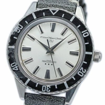 Citizen Super Deluxe Diver D1307051 VINTAGE 40mm Manual Winding Men's Watch - image 1 of 4