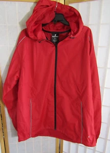 NWT Eastbay Racer Wind Zip Front Red Hooded Men's Jacket Size XL - Picture 1 of 5