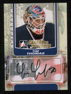 Autógrafos 2011-12 ITG Canadá vs The World #A-TT Tim Thomas (148196) - Imagem 1 de 2