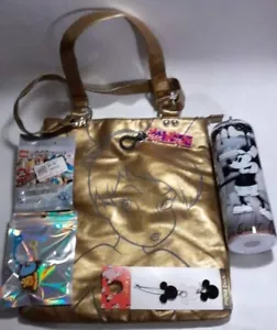 Disney Tinkerbell Borsa Oro + Bicchiere Willie Vapore Acciaio Inox, ALTRO - Foto 1 di 8