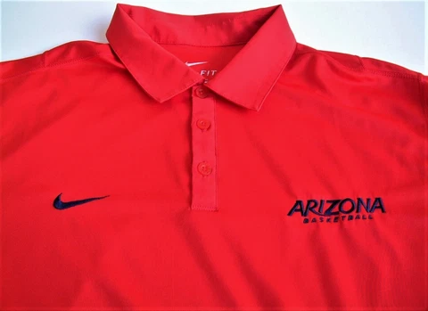 ARIZONA WILDCATS TEAM ISSUED NIKE DRI-FIT BASKETBALL COACHES SHIRT XL Cover