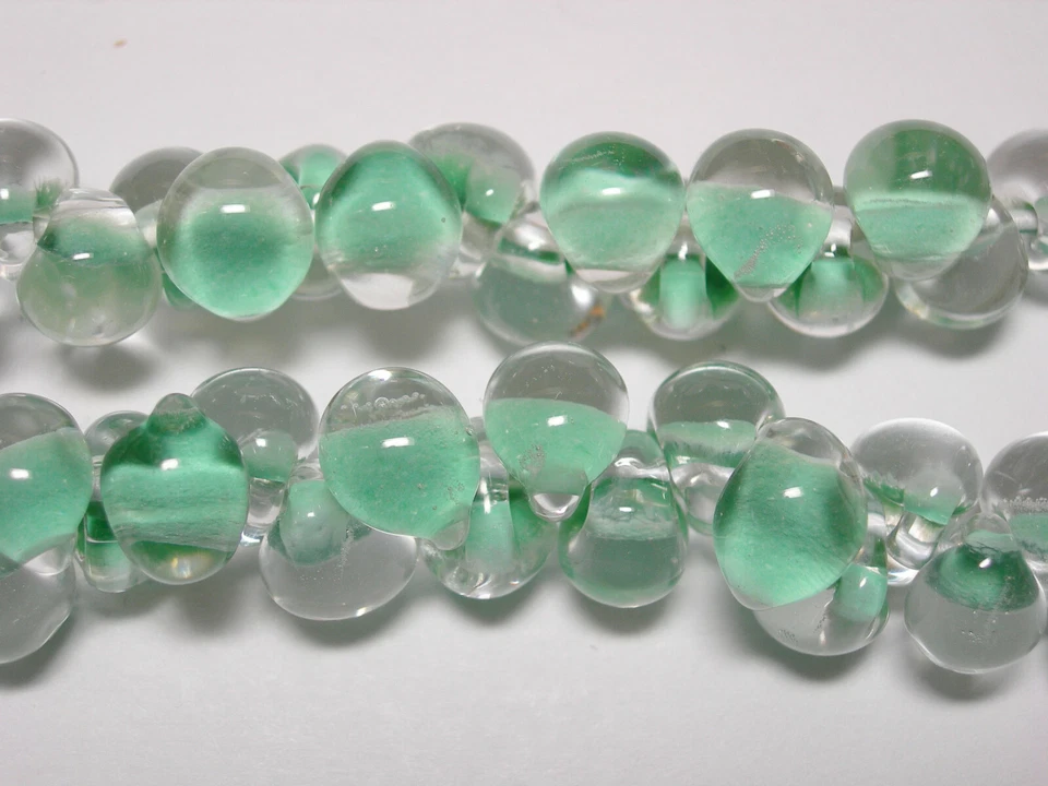 Spectacular! Lampworked Boro Glass Teardrop Beads 25 J8 - Image 1 of 1