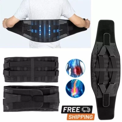 Rückenbandage Rücken Lumbo Stützgürtel Lendenwirbelstütze Atmungsaktiver Sport - Bild 1 von 4