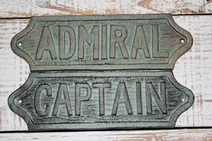 Boathouse Decor Christmas Gift / Wall Plaque Set, Cast Iron, BL-45 47 - Picture 1 of 10