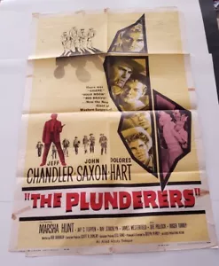THE PLUNDERERS 1960 Original Movie Poster One Sheet 27 X 41 JEFF CHANDLER - Picture 1 of 6