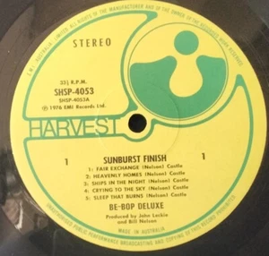 BE-BOP DELUXE - SUNBURST FINISH 1976 HARVEST SHSP.4053 AUS 1ST EDITION PROG LP - Picture 1 of 4