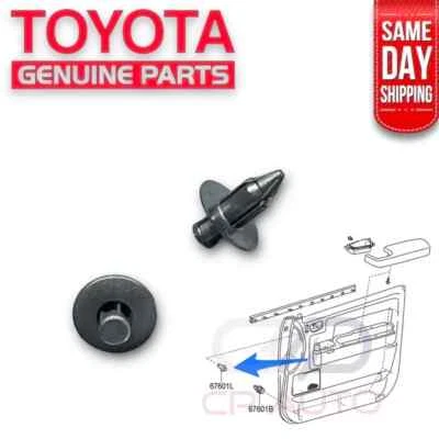 НОВЫЙ 05 - 15 TOYOTA TACOMA ВНУТРЕННЕЙ ДВЕРИ ПАНЕЛИ ЗАЖИМ ОТДЕЛКИ ДОСКА ЗАЖИМЫ ЧЕРНЫЙ OEM - Изображение 1 из 4