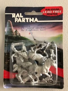 Paquete de miniaturas Ral Partha caballo ligero con arqueros (6 piezas) 02-219 peltre D&D - Imagen 1 de 1