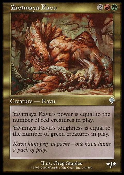 Invasion - Yavimaya Kavu - Foil - Image 1 of 1