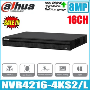 Grabadora de video en red de seguridad de seguridad de 16 canales Dahua NVR4216-4KS2/L 8M 4k 1U 2HDDs16 - Imagen 1 de 5