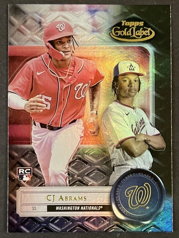 2022 Topps Gold Label CJ Abrams RC Class 2 Black #38