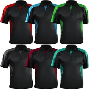 Harrows Vivid Darts Shirt 6 Farben schwarz alle Größen Darttasche Poloshirt - Bild 1 von 7