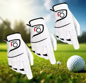 Men's Golf Glove Right Handed Golfer Left Hand 3 Pack - Picture 1 of 17