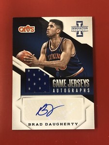 2013-14 Panini Innovation Game Jerseys Auto /199 Brad Daugherty #44 Auto