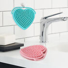 2pcs Double Sided Easy Storage All Skin Types Heart Shape Facial Cleansing Brush