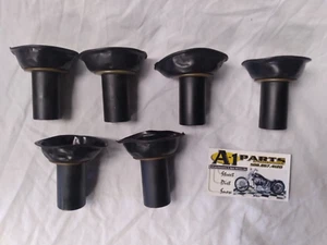 OEM Suzuki Mikuni Six (6) Carburetor Throttle Valve Diaphragm Slides GS750 GS700 - Foto 1 di 2